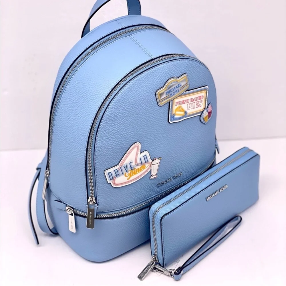 MICHAEL KORS Rhea Medium Embellished Backpack and Continental Wallet Set